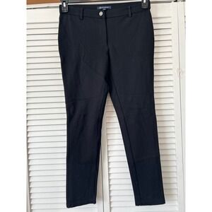 Brooks Brothers Black Flat Front Stretch Ankle Pants‎ Womens Size M